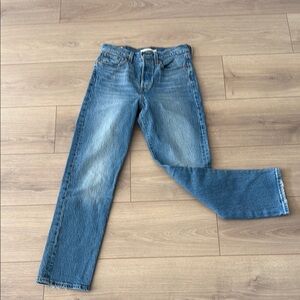 Levi’s wedgie straight droit Blue Jeans